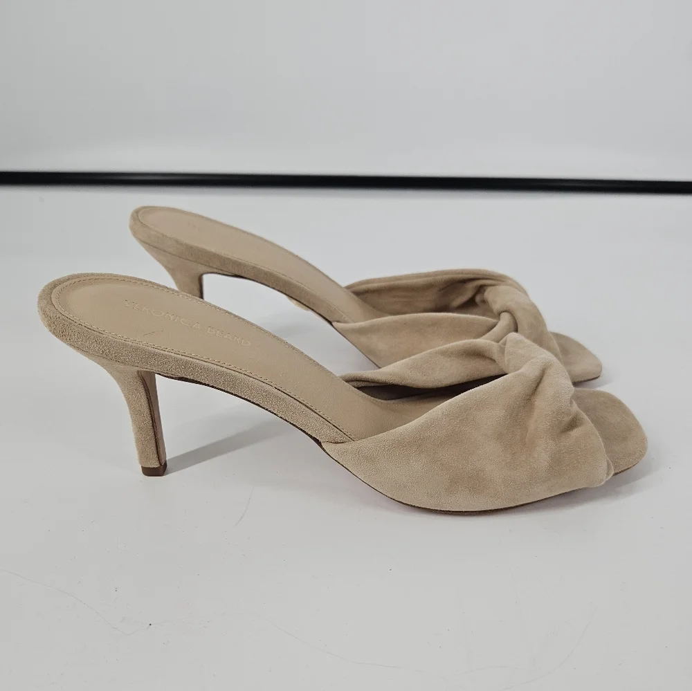 Veronica Beard Sand Suede Slip On Melli Pumps 9.5 - Picture 7 of 10